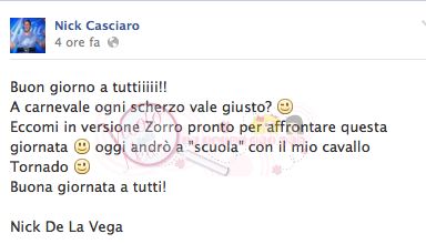 Nick amici fb