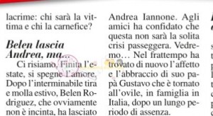 belen rodriguez e Andrea Iannone